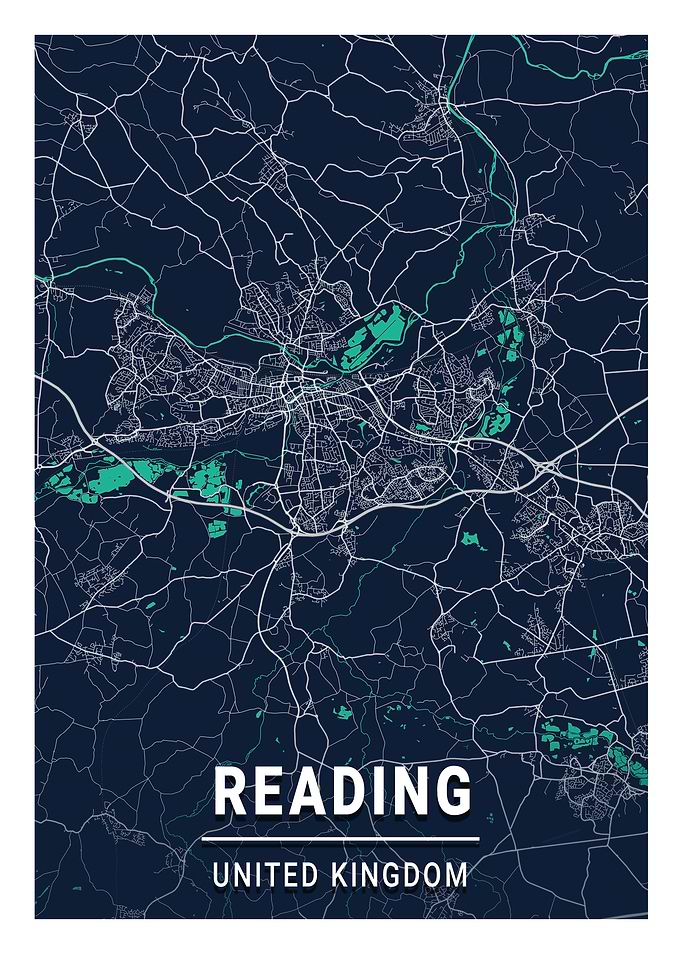 Reading Blue Dark Color