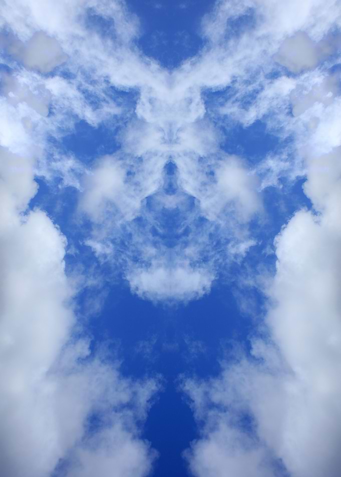 Trippy psychedelic sky