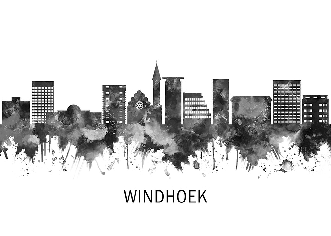 Windhoek Namibia Skyline