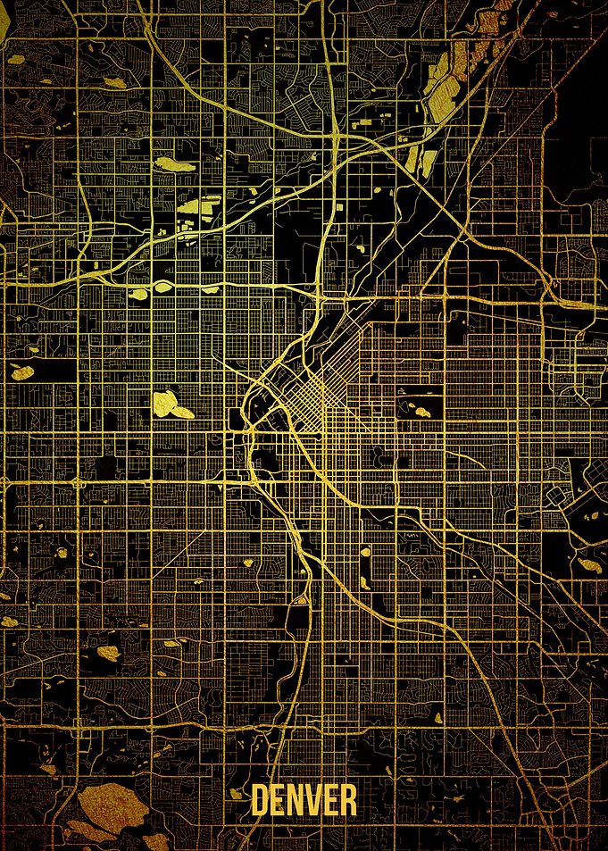 Denver gold map