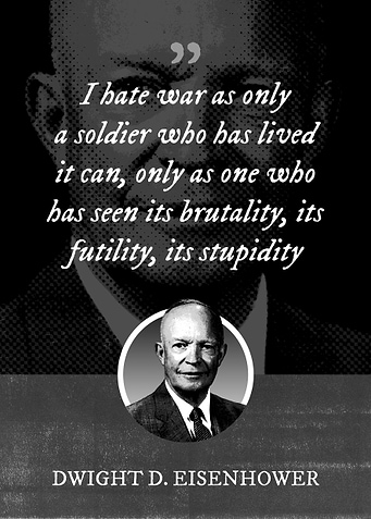 I hate war as only a