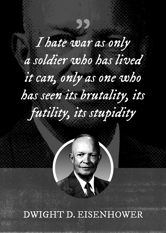 I hate war as only a