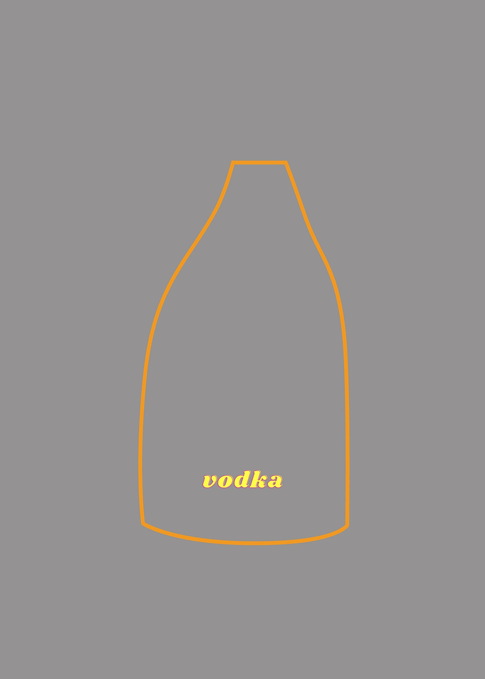 Cool vodka bottle