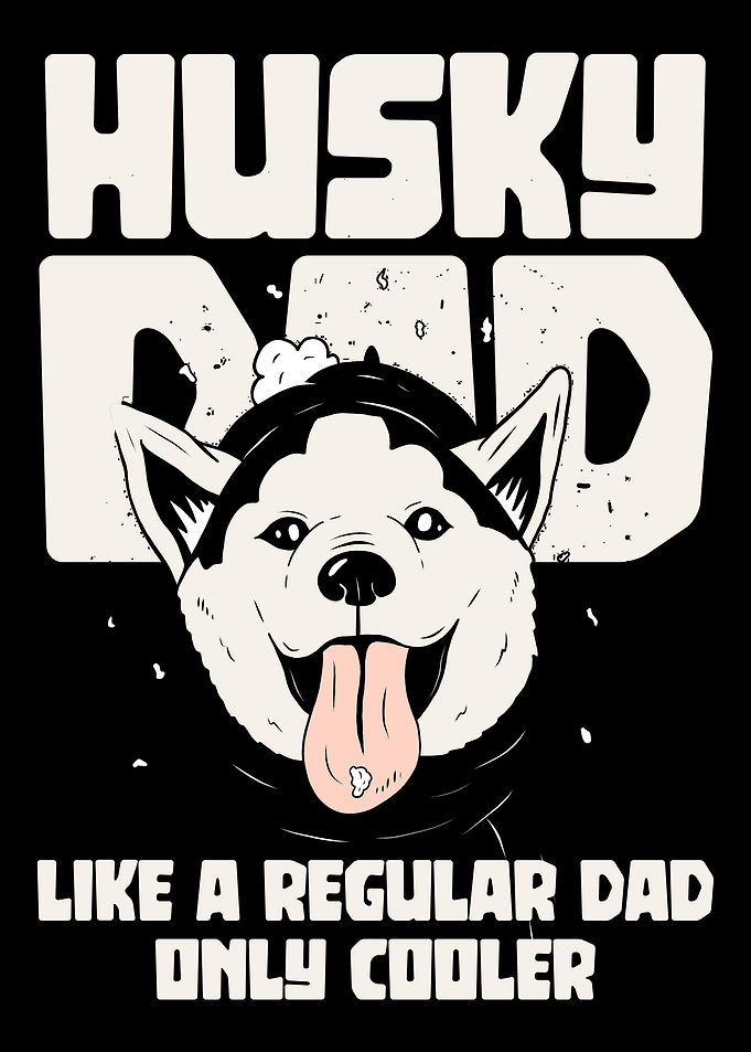 Husky Dad Dog Fathers Day