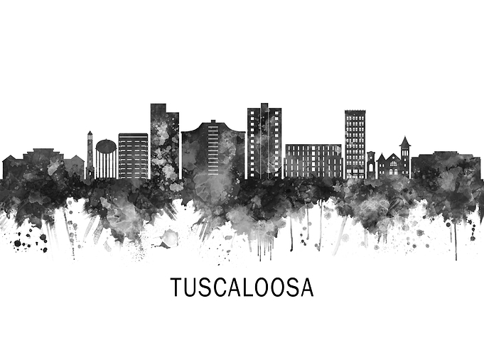 Tuscaloosa Alabama Skyline