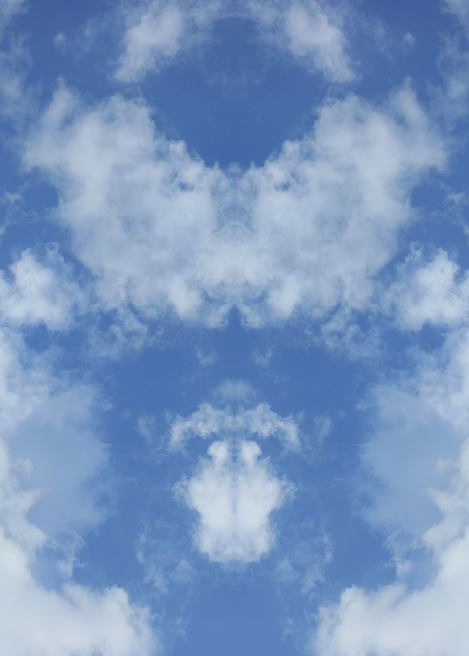 Trippy psychedelic sky