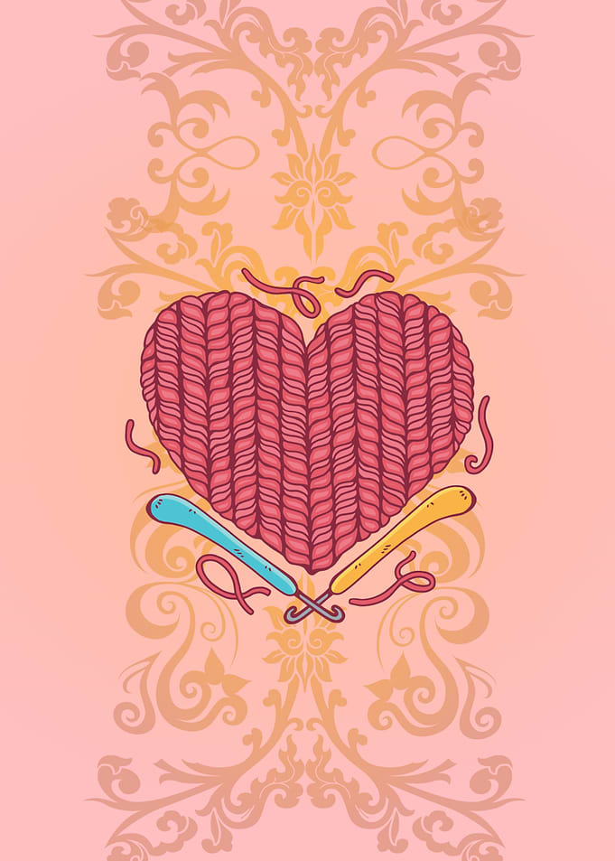 Crochet Yarn Heart