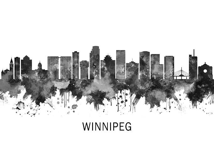 Winnipeg Manitoba Skyline