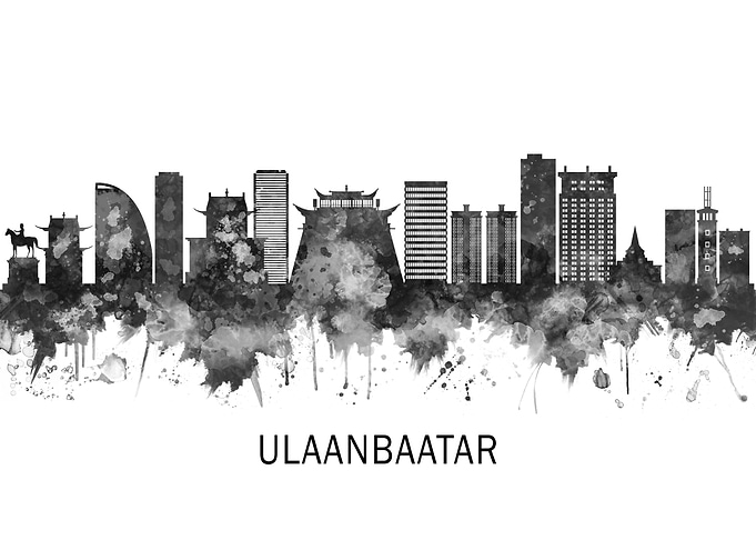 Ulaanbaatar Mongolia BW