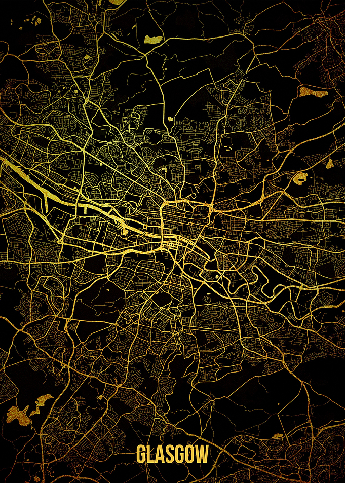 Glasgow gold map