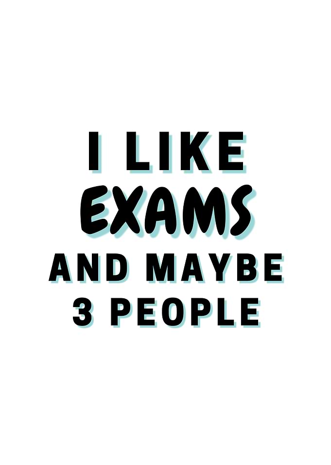 I Like Exams And Maybe 3