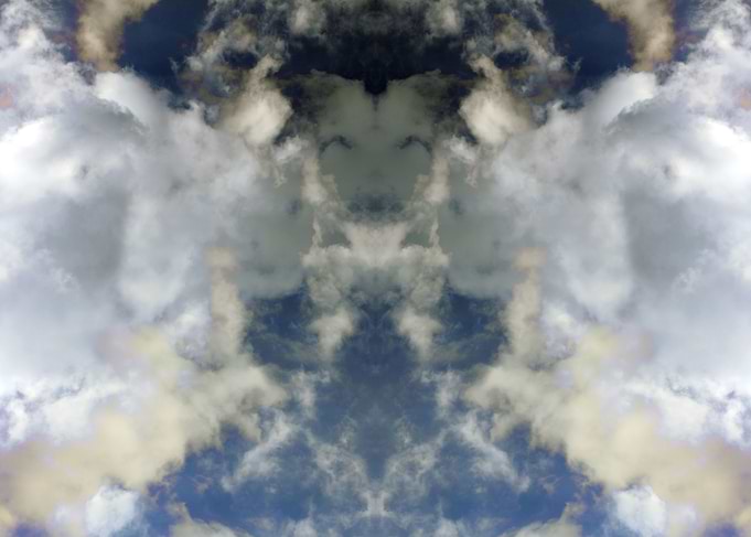 Psychedelic trippy sky