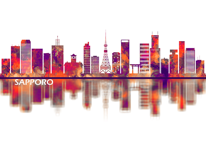Sapporo Japan Skyline