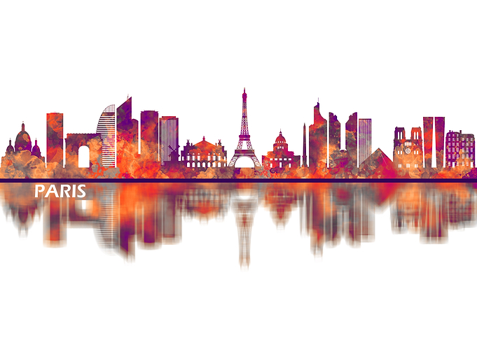 Paris France Skyline