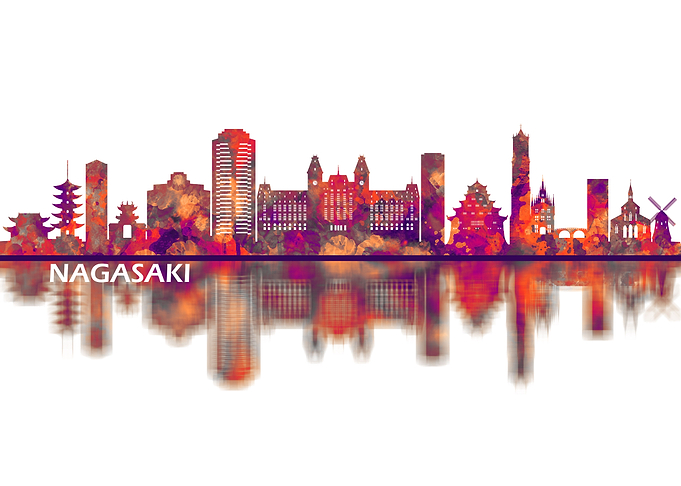 Nagasaki Japan Skyline