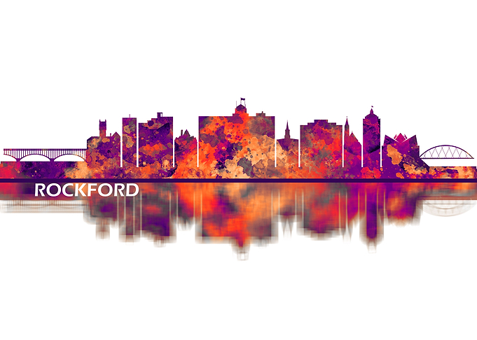 Rockford Illinois Skyline