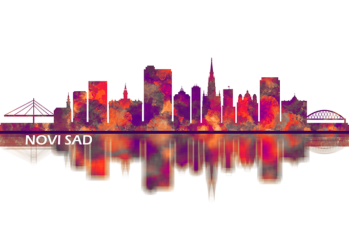 Novi Sad Serbia Skyline