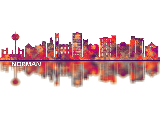 Norman Oklahoma Skyline