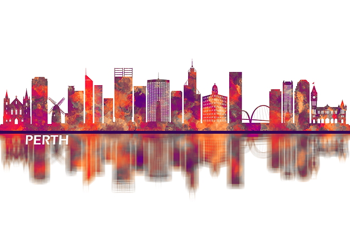 Perth Australia Skyline