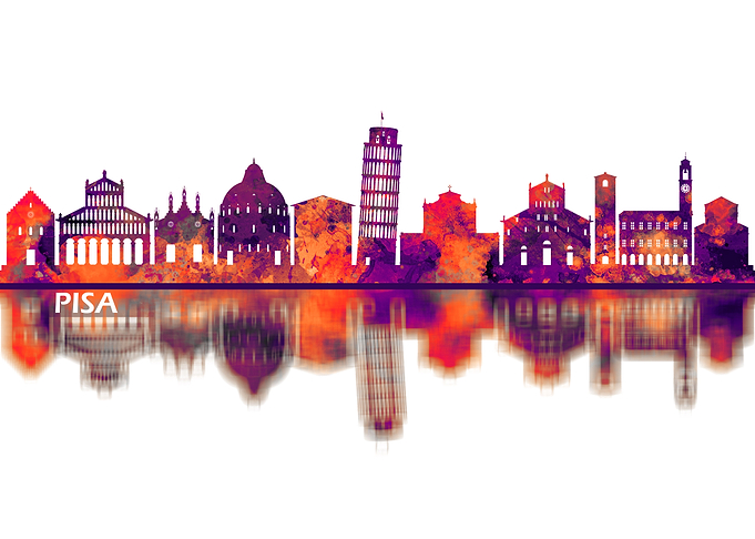 Pisa Italy Skyline