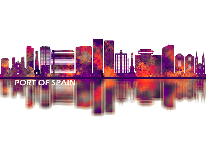 Port Of Spain Skyline