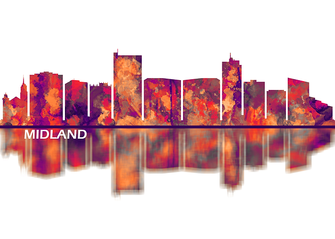 Midland Texas Skyline