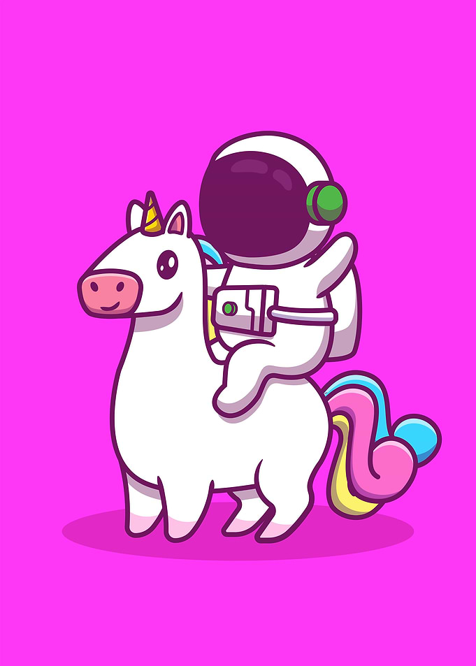 Kawaii Astronaut Unicorn