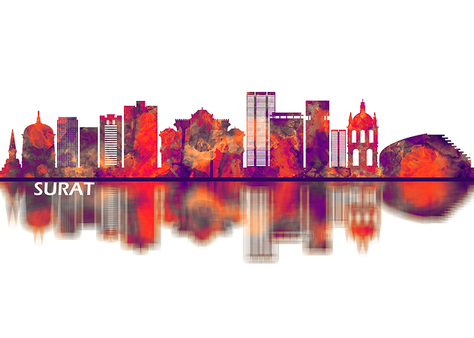Surat India Skyline