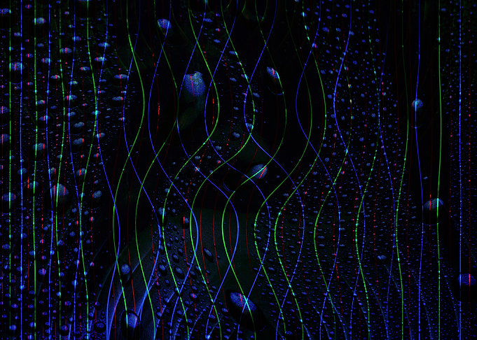 Blue drops