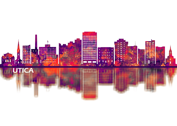 Utica New York Skyline