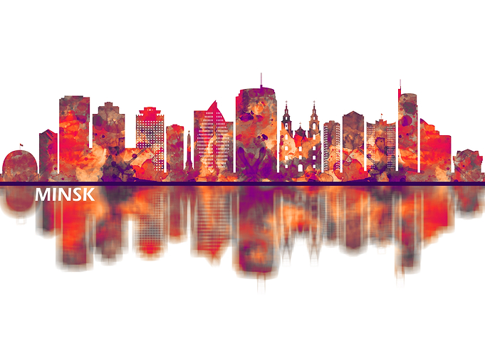 Minsk Belarus Skyline
