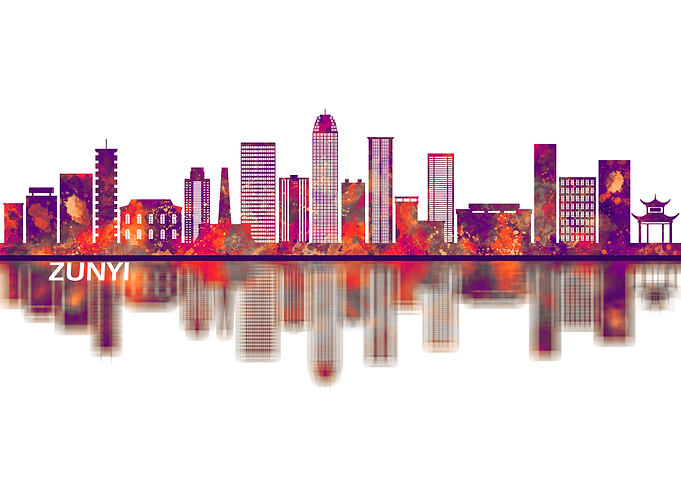 Zunyi China Skyline