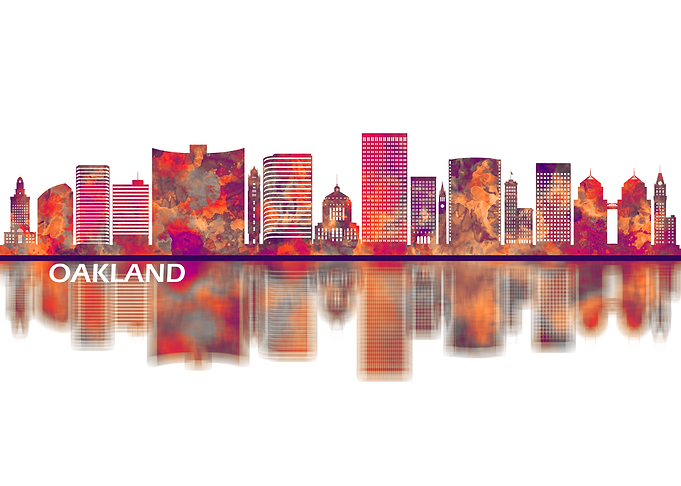 Oakland California Skyline