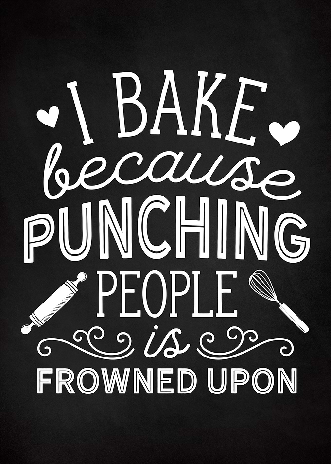 Funny Baking Quote I Bake