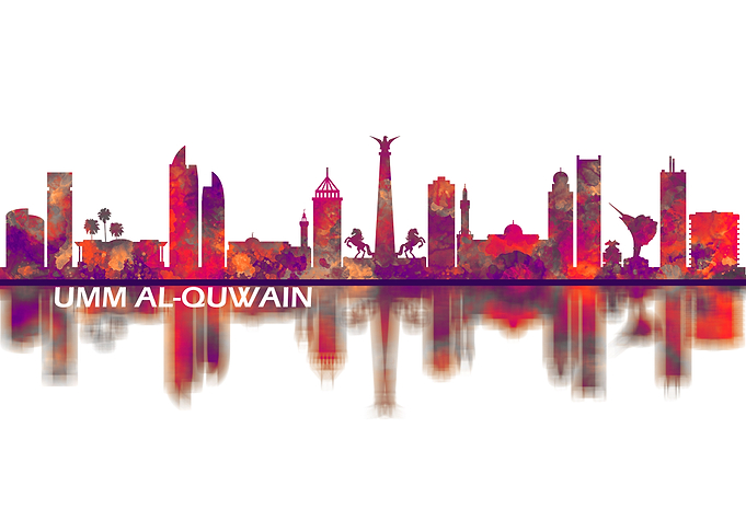 Umm al Quwain UAE Skyline