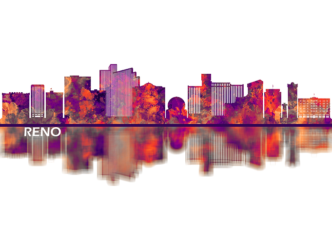Reno Nevada Skyline