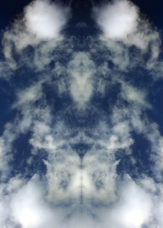 Psychedelic trippy sky
