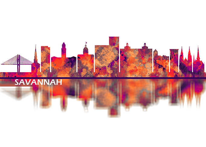 Savannah USA Skyline