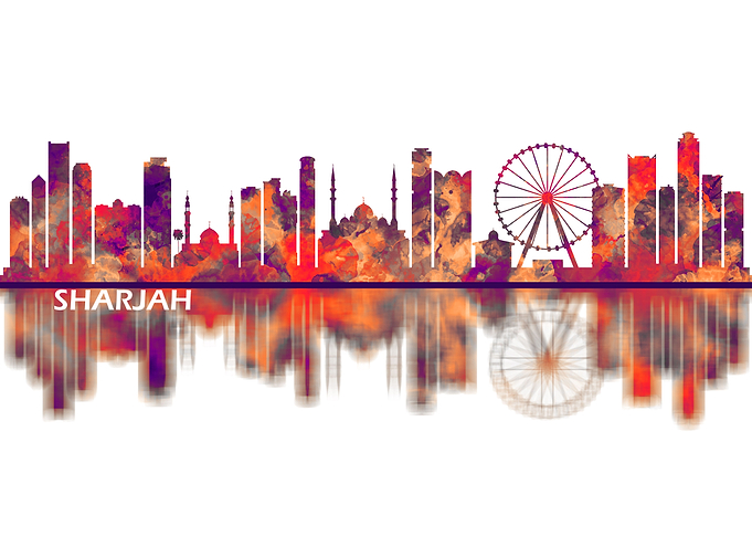 Sharjah UAE Skyline