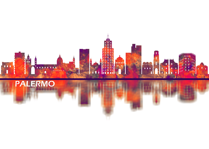 Palermo Italy Skyline