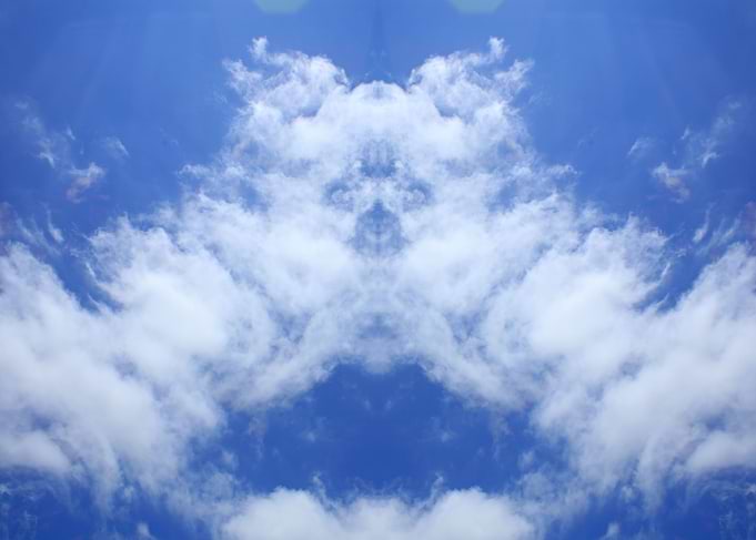 Psychedelic trippy sky