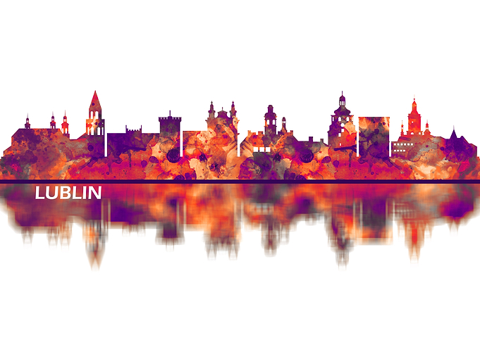 Lublin Poland Skyline