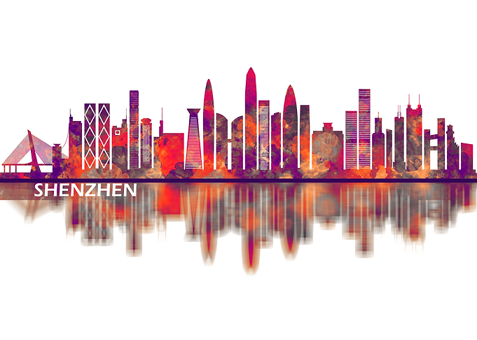 Shenzhen China Skyline