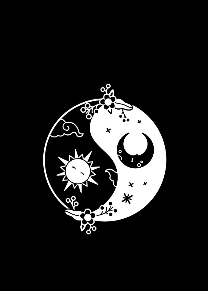 Ying Yang Occult Sun Moon