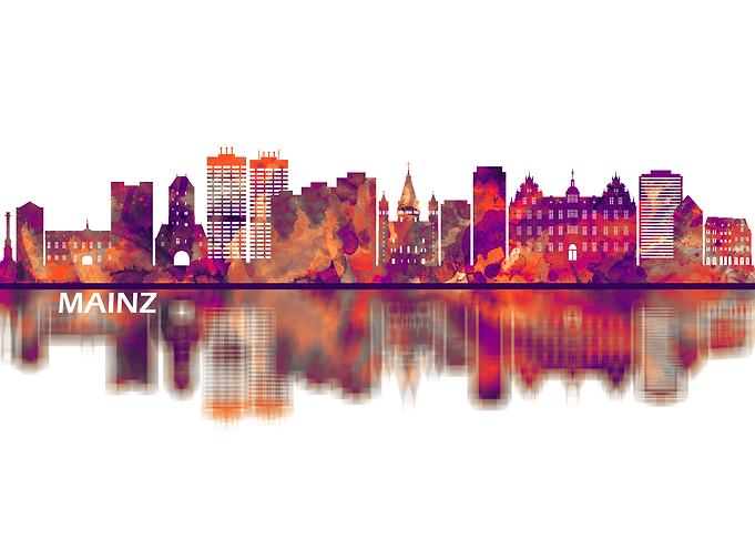 Mainz Germany Skyline