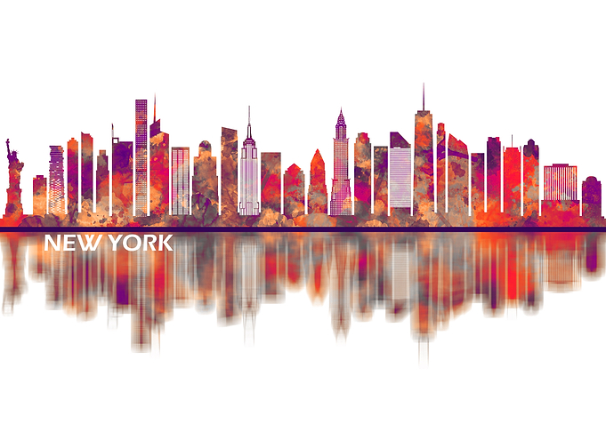 New York USA Skyline