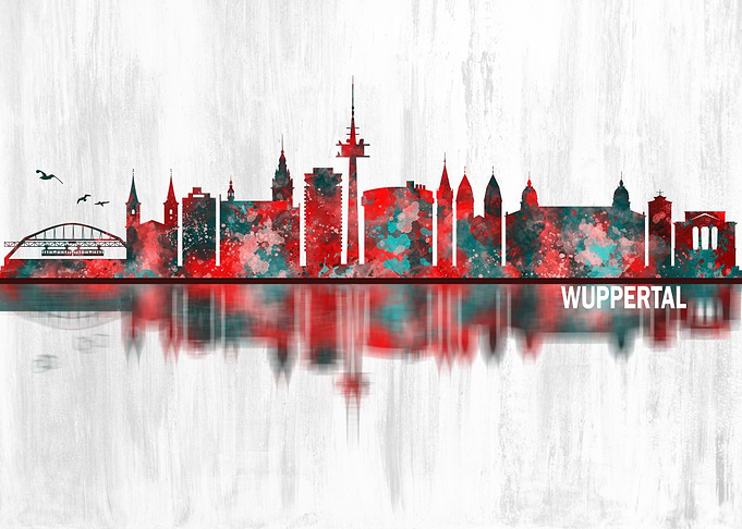 Wuppertal Germany Skyline