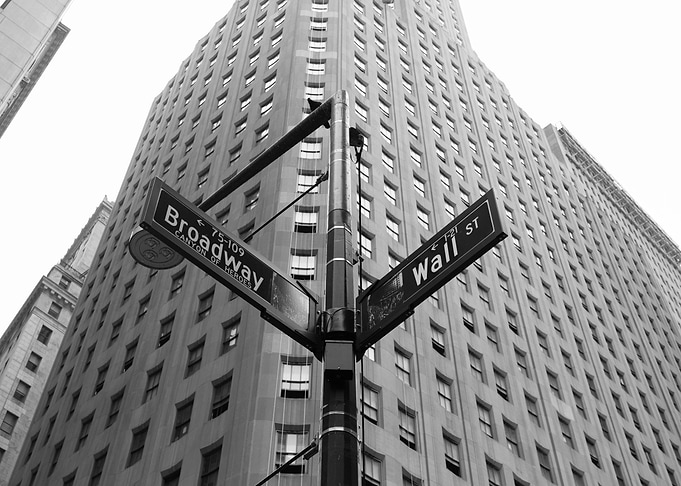 Broadway and Wall St