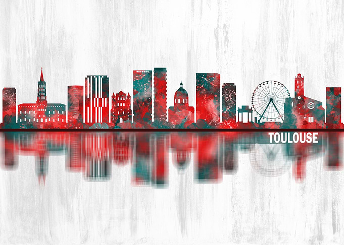 Toulouse France Skyline