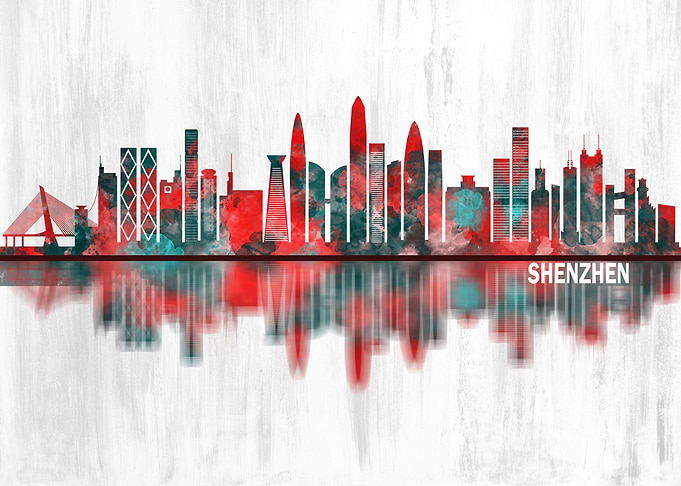 Shenzhen China Skyline